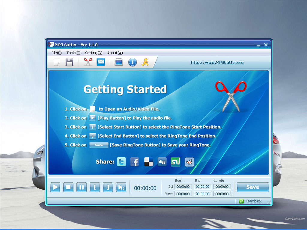 Windows 8 MP3 Cutter full